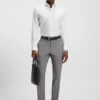 Thermoregulierende Slim-Fit-Hose aus Schurwolle