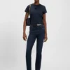 Tiefblaue Slim-Fit-Jeans aus Stretch-Denim