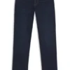 Tiefblaue Slim-Fit-Jeans aus Stretch-Denim