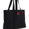 Tote-Bag mit Herz-Logo aus Baumwoll-Canvas