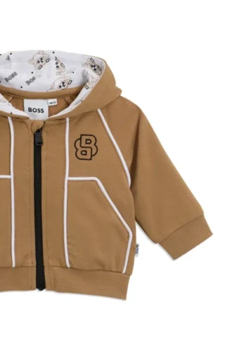 Trainingsanzug für Kinder aus Stretch-Baumwolle mit Double-B-Monogramm