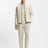 Trainingshose aus Active Stretch-Gabardine mit Reißverschluss an den Säumen Trainingshose aus Active Stretch-Gabardine mit Reißverschluss an den Säumen