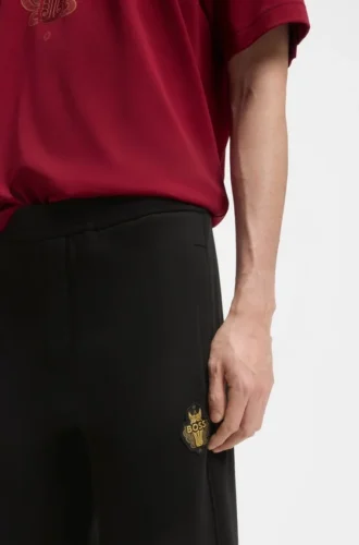 Trainingshose aus Baumwollfrottee mit Logo-Motiv zum Jahr des Pferdes