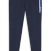 Trainingshose aus Baumwollfrottee mit Logo und Streifen