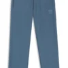 Trainingshose aus Baumwollmischung mit Drop-Needle-Streifen Trainingshose aus Baumwollmischung mit Drop-Needle-Streifen