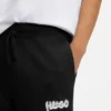 Trainingshose mit Logo-Print aus Baumwollfrottee