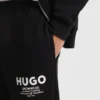 Trainingshose mit Logo-Print aus Baumwollfrottee