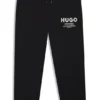 Trainingshose mit Logo-Print aus Baumwollfrottee