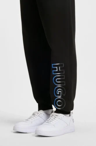 Trainingshose mit Ombré-Logo aus Baumwollfrottee