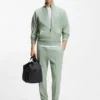 Trainingshose mit Paspeldetails aus Baumwollmischung Trainingshose mit Paspeldetails aus Baumwollmischung