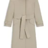 Trenchcoat aus Schurwolle mit Gürtel