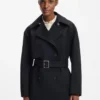 Trenchcoat mit Gürtel aus Baumwolle