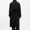 Trenchcoat mit Gürtel aus Stretch-Baumwolle