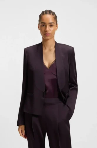 Tuxedo-Blazer in Regular-Fit mit Schalkragen