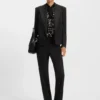 Tuxedo-Blazer in Relaxed-Fit aus Twill aus Schurwolle