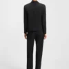 Tuxedo-Blazer in Relaxed-Fit aus Twill aus Schurwolle