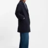 Twill-Mantel im Blazer-Stil