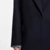 Twill-Mantel im Blazer-Stil