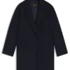 Twill-Mantel im Blazer-Stil