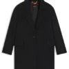 Twill-Mantel im Blazer-Stil