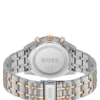 Uhr mit blauem Zifferblatt und zweifarbigem Armband