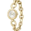 Uhr mit Ringarmband aus goldfarbenem Stahl