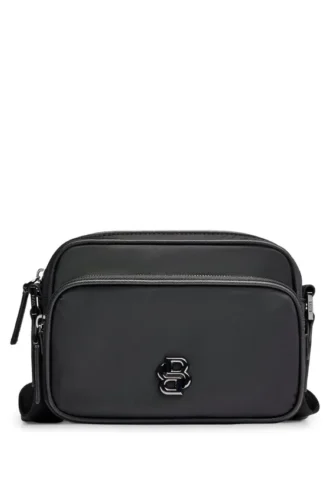 Umhängetasche aus Twill mit Double-B-Monogramm
