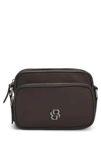 Umhängetasche aus Twill mit Double-B-Monogramm