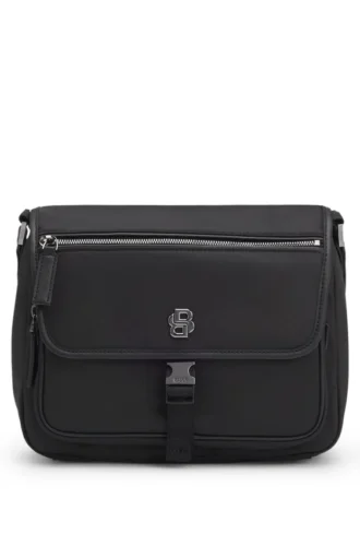 Umhängetasche aus Twill mit Double-B-Monogramm