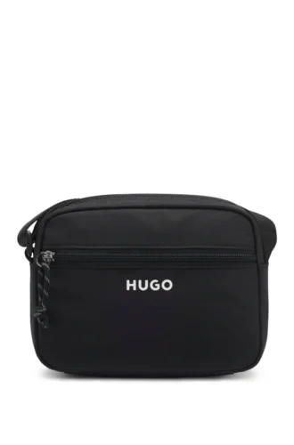 Umhängetasche mit kontrastierendem Logo-Print