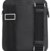 Umschlagtasche aus italienischem Leder mit geprägtem Logo