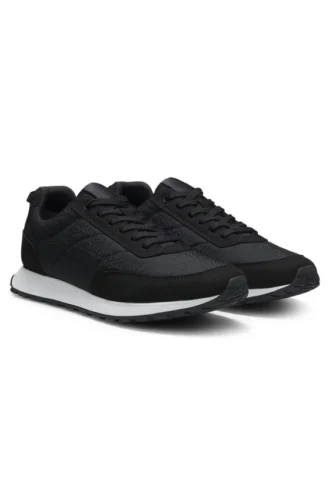 Vom Laufsport inspirierte Sneaker mit Monogramm-Jacquard-Obermaterial