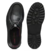 Von Mokassins inspirierte Derby-Schuhe aus getrommeltem Leder