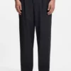 Waschbare Hose mit konischer Passform aus einer Wollmischung