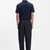 Waschbare Hose mit konischer Passform aus einer Wollmischung