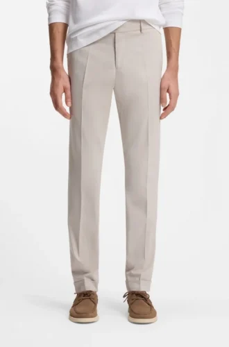 Waschbare Slim-Fit-Hose aus Stretch-Baumwolle