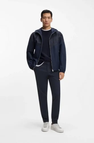 Waschbare Slim-Fit-Hose aus Stretch-Baumwolle