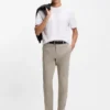 Waschbare Slim-Fit-Hose aus Stretch-Baumwolle