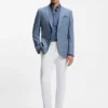 Waschbare Slim-Fit-Hose aus Stretch-Baumwolle