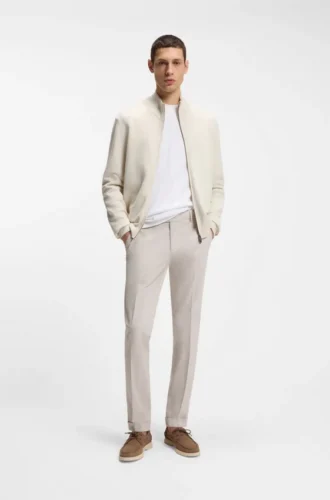 Waschbare Slim-Fit-Hose aus Stretch-Baumwolle