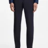 Waschbare Slim-Fit-Hose aus Wollmischung