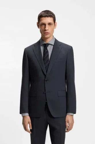 Waschbare Slim-Fit-Jacke aus Stretch-Bekleidung