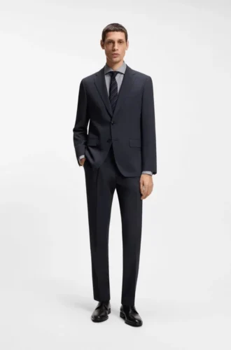 Waschbare Slim-Fit-Jacke aus Stretch-Bekleidung