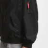 Wasserabweisende Bomberjacke aus beschichtetem Satin
