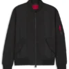 Wasserabweisende Bomberjacke aus beschichtetem Satin