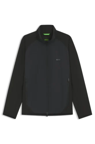 Wasserabweisende Golfjacke aus Super-Stretch-Popeline