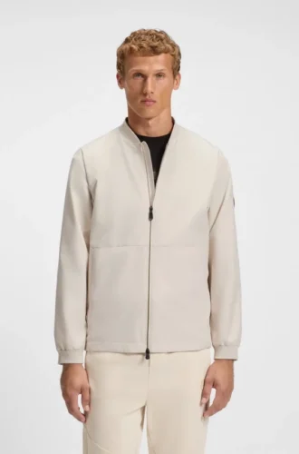 Wasserabweisende Jacke mit Double-B-Monogramm-Muster