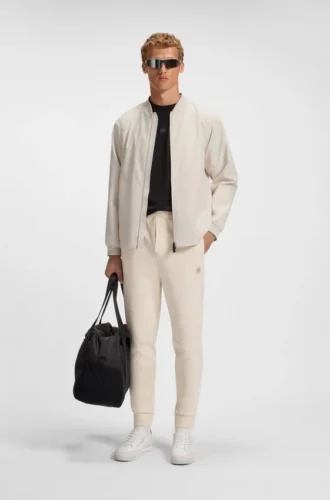 Wasserabweisende Jacke mit Double-B-Monogramm-Muster
