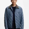 Wasserabweisende Jacke mit gemischter Steppung