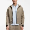 Wasserabweisende Jacke mit Mikro-Waffelstruktur